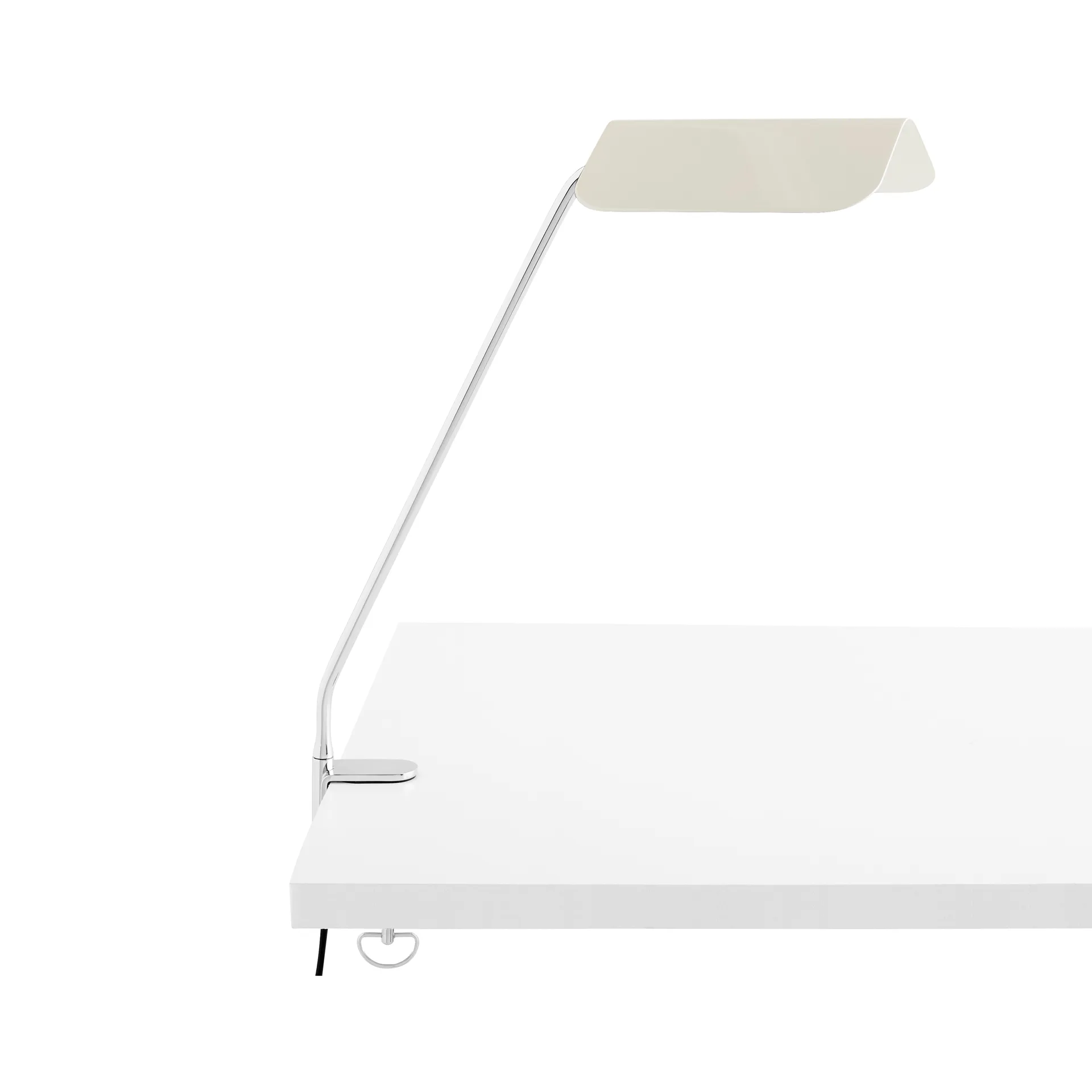 Apex Clip työpöytälamppu, Oyster white HAY