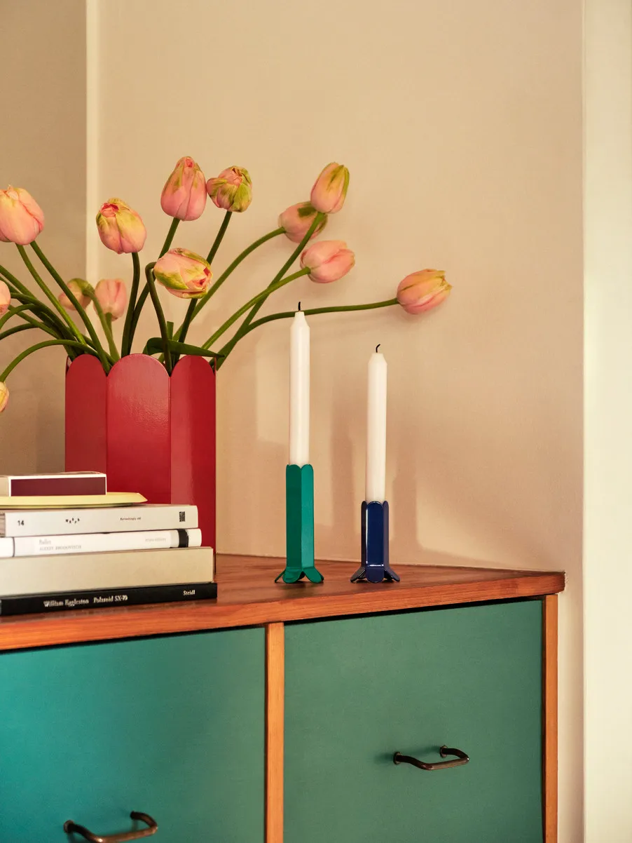 Arcs kynttilänjalka 13 cm, Green HAY