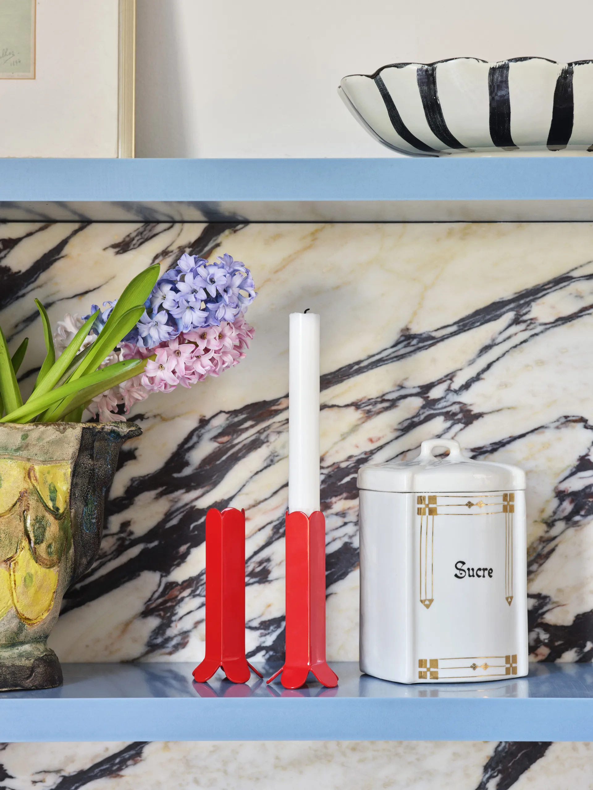 Arcs kynttilänjalka 13 cm, Red HAY