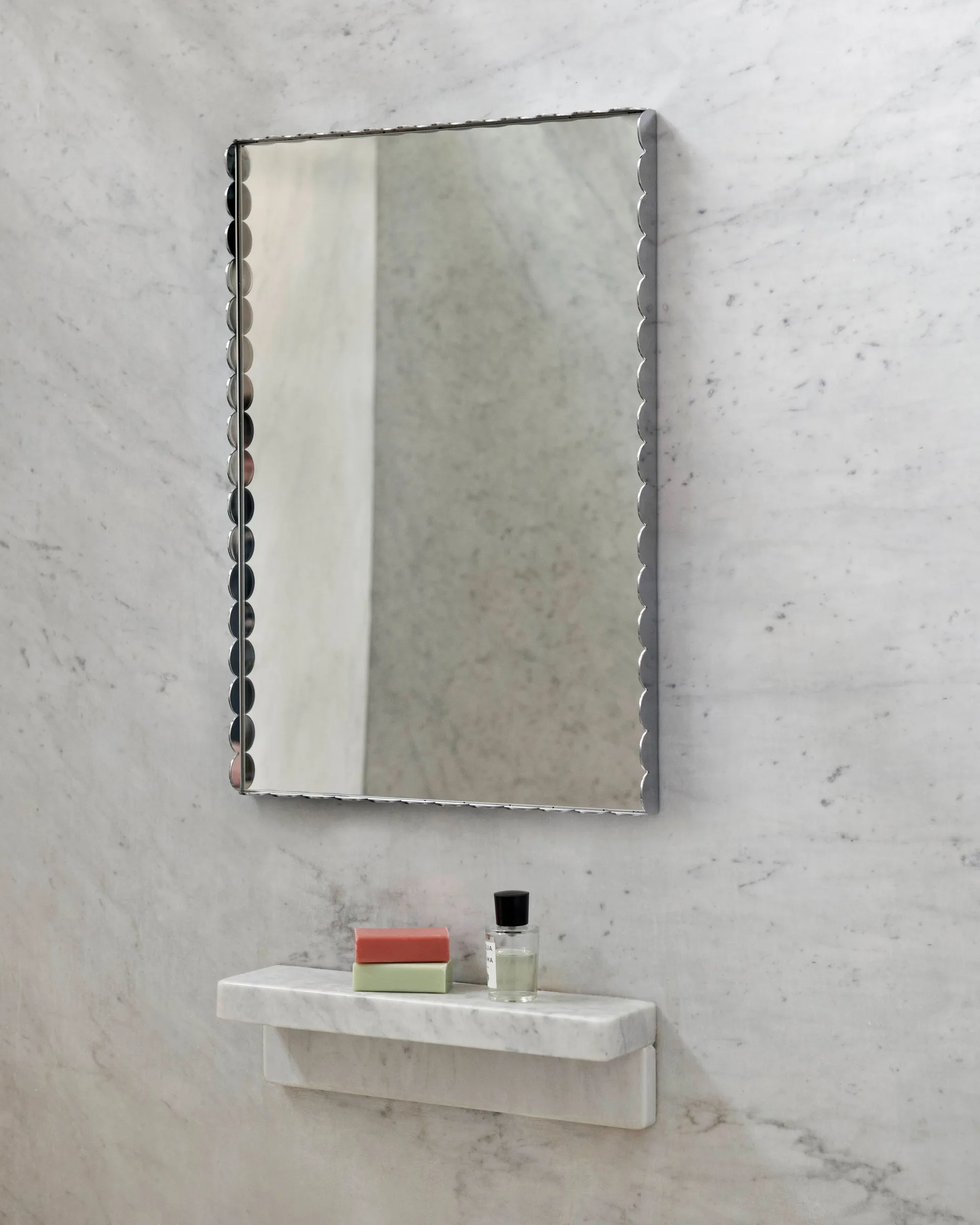 Arcs Mirror Rectangle S -peili 43,5 x 61,5 cm, Ruostumaton teräs HAY