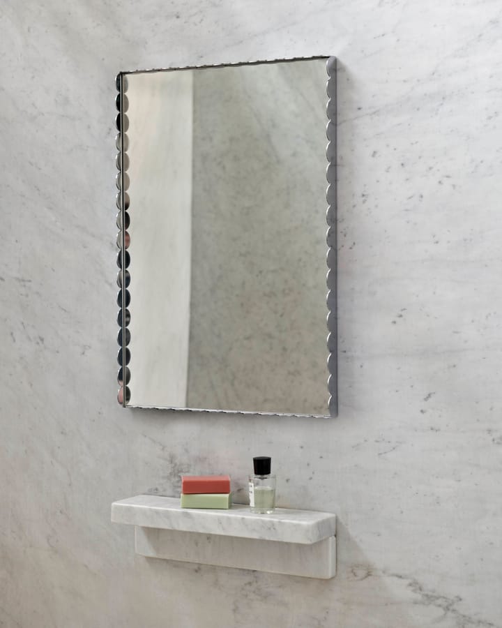Arcs Mirror Rectangle S -peili 43,5 x 61,5 cm, Ruostumaton teräs HAY