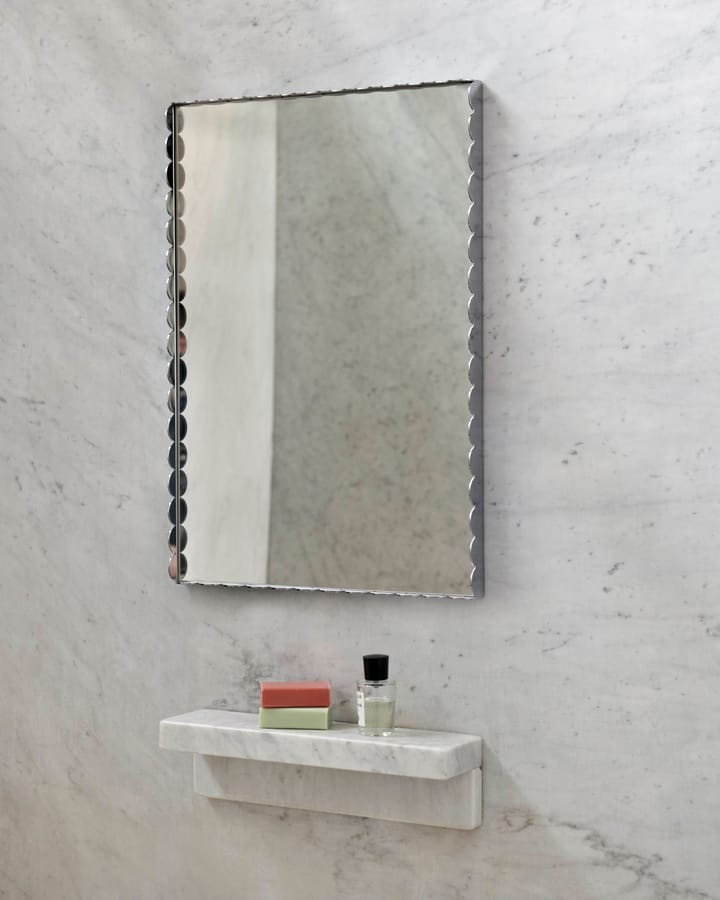 Arcs Mirror Rectangle S -peili 43,5 x 61,5 cm - Ruostumaton teräs - HAY