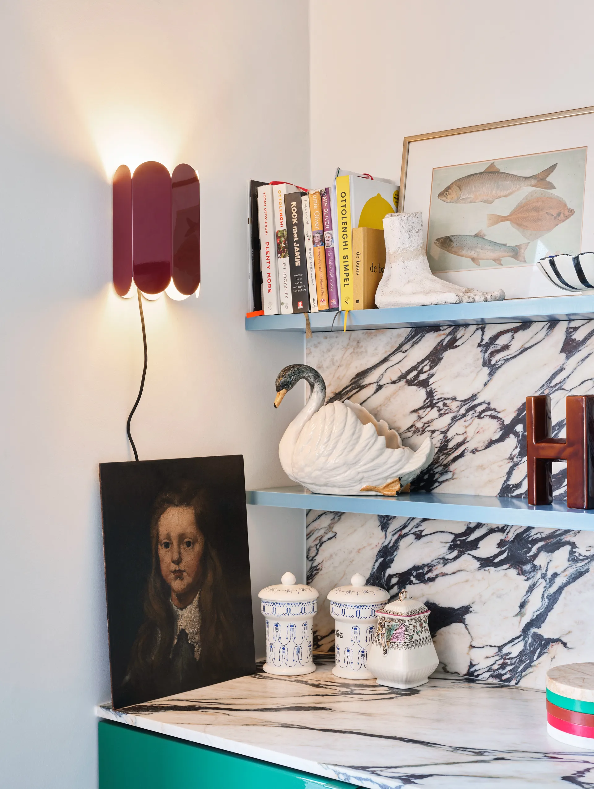 Arcs wall switch -seinävalaisin, Auburn red HAY