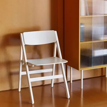 Backflip Chair tuoli - Cream white lakattu pyökki - HAY