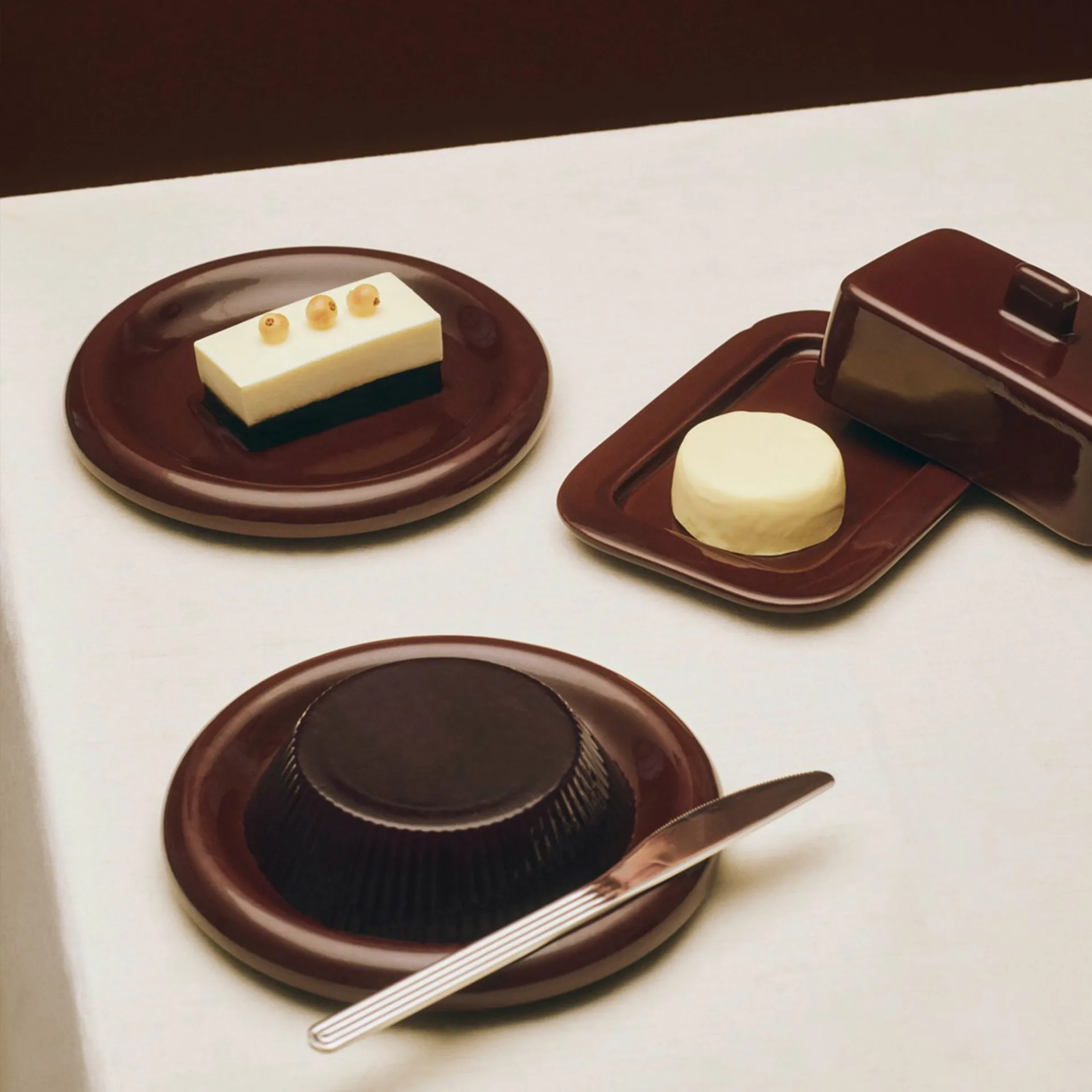 Barro lautanen, Burgundy, Ø18 cm, 2-pack HAY