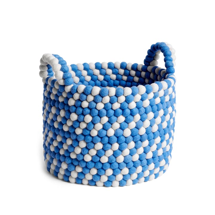 Bead kahvallinen kori, Blue dash, large HAY