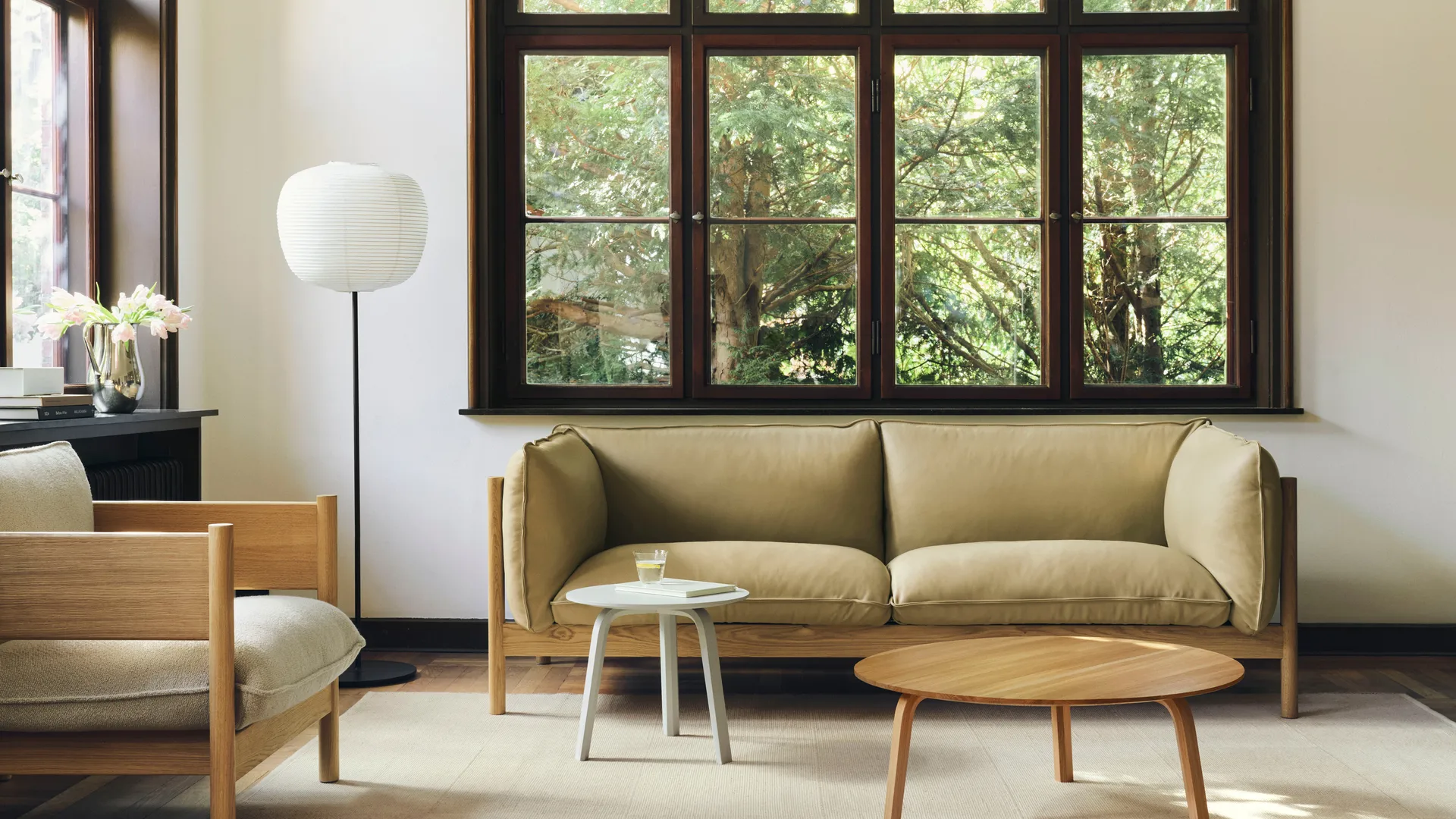 Bella sohvapöytä, Öljytty tammi, Ø80×32 cm HAY