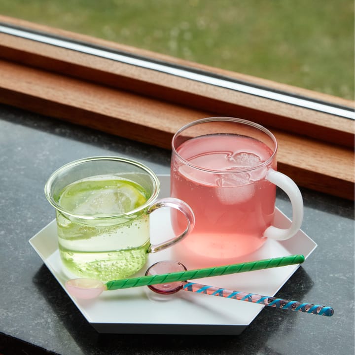 Borosilikaatti muki 2-pakkaus, Pink-white HAY