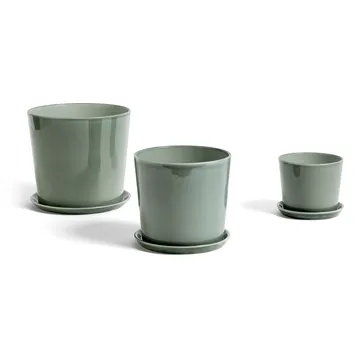 Botanical Family -ruukku L Ø 18 cm - Dusty green - HAY