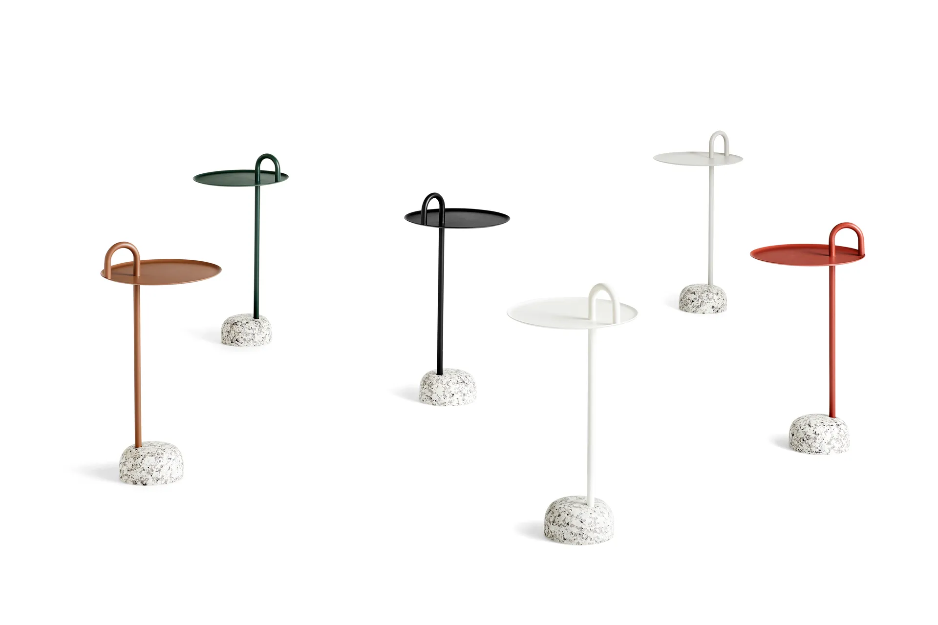 Bowler sivupöytä, Cream white-granite HAY