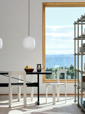 Buoy riippuvalaisin Ø30 cm - Opal glass-anthracite blue - HAY
