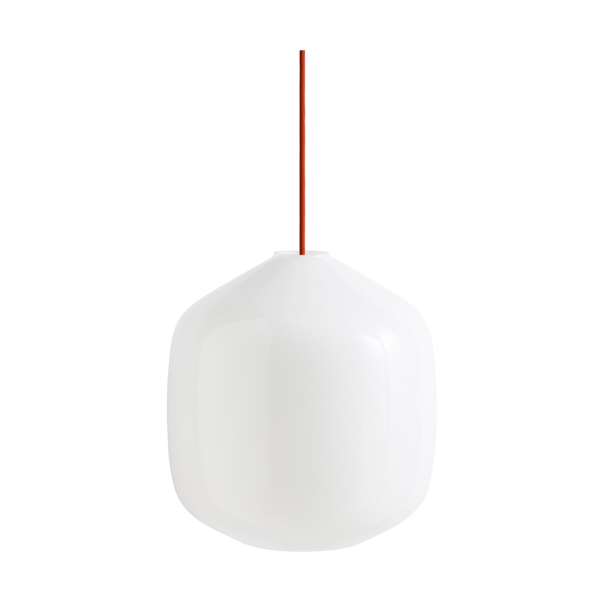 HAY Buoy riippuvalaisin 30 cm Opal glass-rusty red | Skandinaavinen Sisustus | Kattovalaisimet & Riippuvalaisimet | Valkoinen