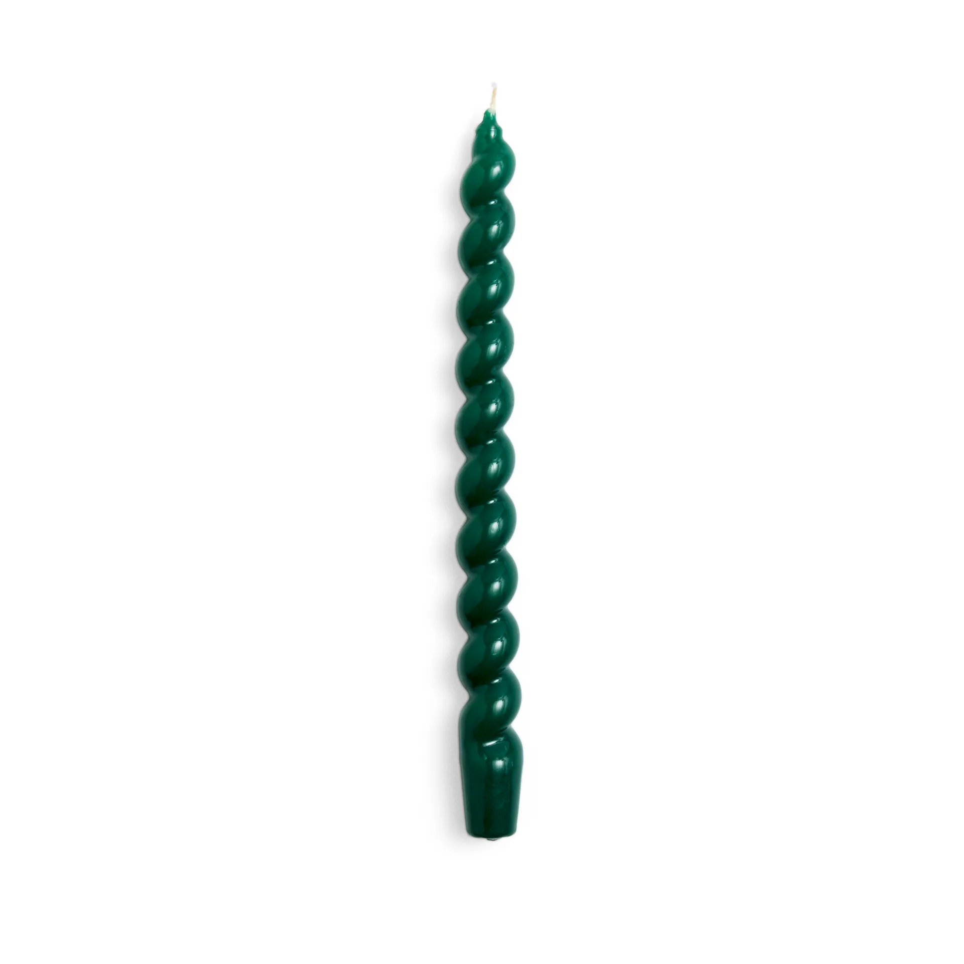 Candle Long Spiral -kynttilä, Green HAY