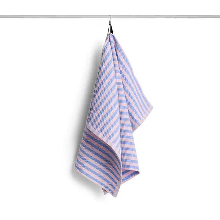 Canteen keittiöpyyhe 52x80 cm - Sky blue–light pink -blokkiraita - HAY
