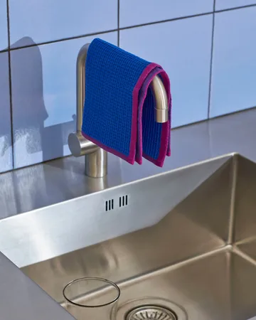 Canteen tiskirätti 31x31 cm 2-pack - Blue/fuchsia-Beige/yellow - HAY