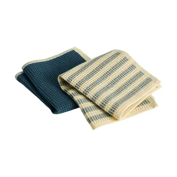Canteen tiskirätti 31x31 cm 2-pack - Kelta-vihreä sekoitus - HAY