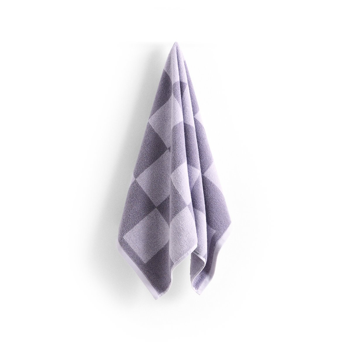 HAY Check käsipyyhe 50 x 90 cm Lavender | Skandinaavinen Sisustus | Käsipyyhkeet | Violetti