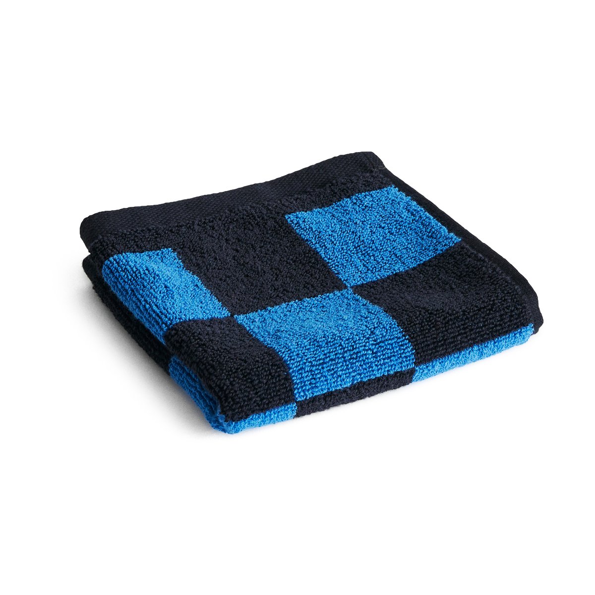 HAY Check pyyhe 30x30 cm Cobalt blue | Skandinaavinen Sisustus | Käsipyyhkeet | Sininen