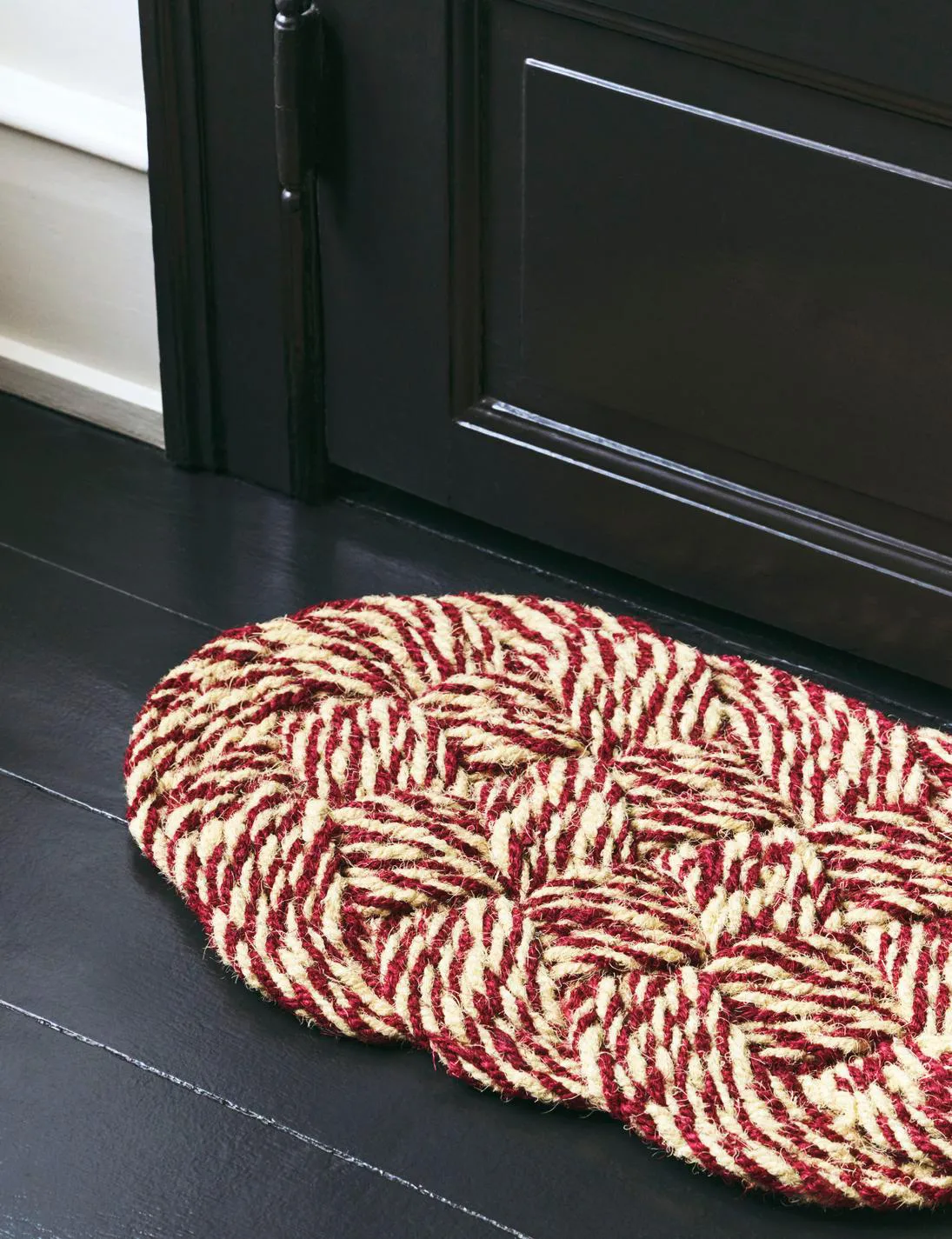 Coco ovimatto 40x80 cm, Swirl bordeaux-off white HAY