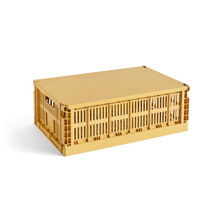Colour Crate -kansi suuri, Golden yellow HAY