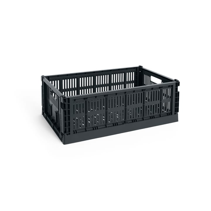 Colour Crate L 34,5 x 53 cm - Charcoal - HAY