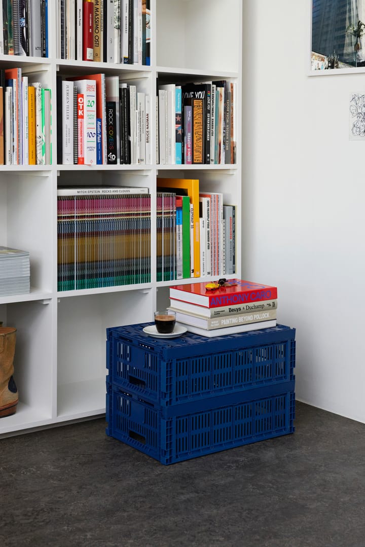 Colour Crate L 34,5 x 53 cm, Dark blue HAY