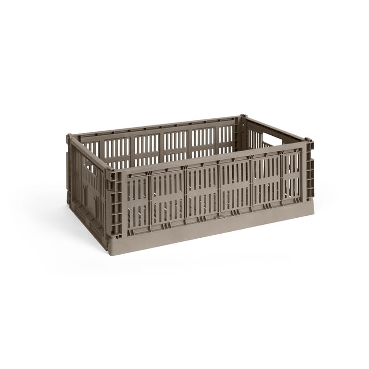 Colour Crate L 34,5 x 53 cm - Warm grey - HAY