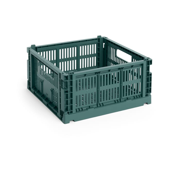 Colour Crate M Square 29.5x29.5 cm - Dark green - HAY