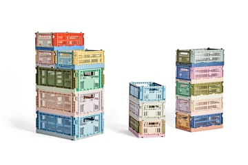 Colour Crate Mix M 26,5 x 34,5 cm - Olive-dark mint - HAY