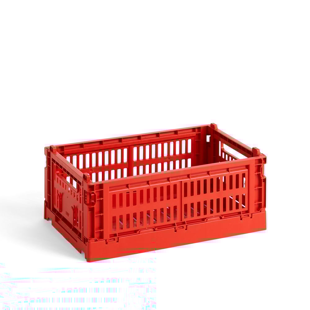 HAY Colour Crate S 17 x 26,5 cm Red | Skandinaavinen Sisustus | Säilytyskorit | Punainen