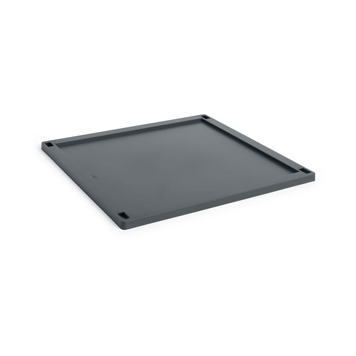 Colour Crate Square kansi plastic large - Charcoal - HAY