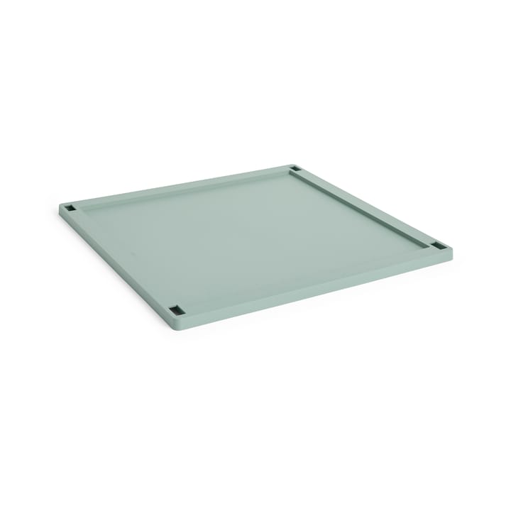 Colour Crate Square kansi plastic large - Sage green - HAY