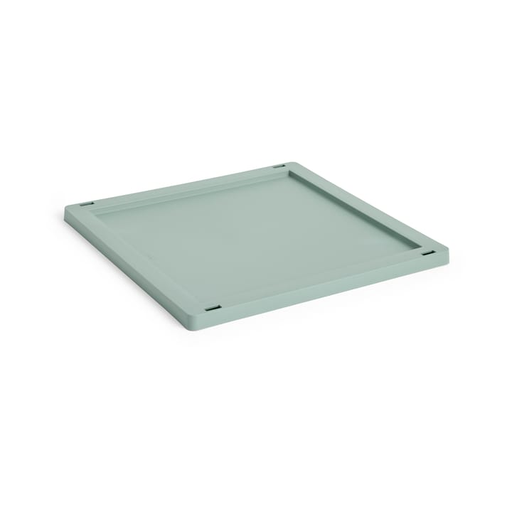 Colour Crate Square/Cube kansi plastic medium - Sage green - HAY