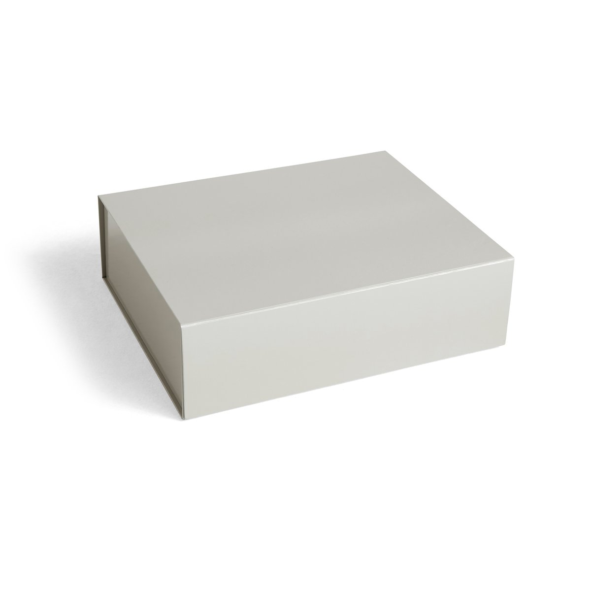 HAY Colour Storage L kannellinen laaatikko 34,5×41,5 cm Grey