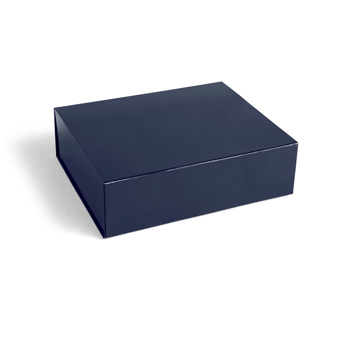 HAY Colour Storage L kannellinen laaatikko 34,5×41,5 cm Midnight blue