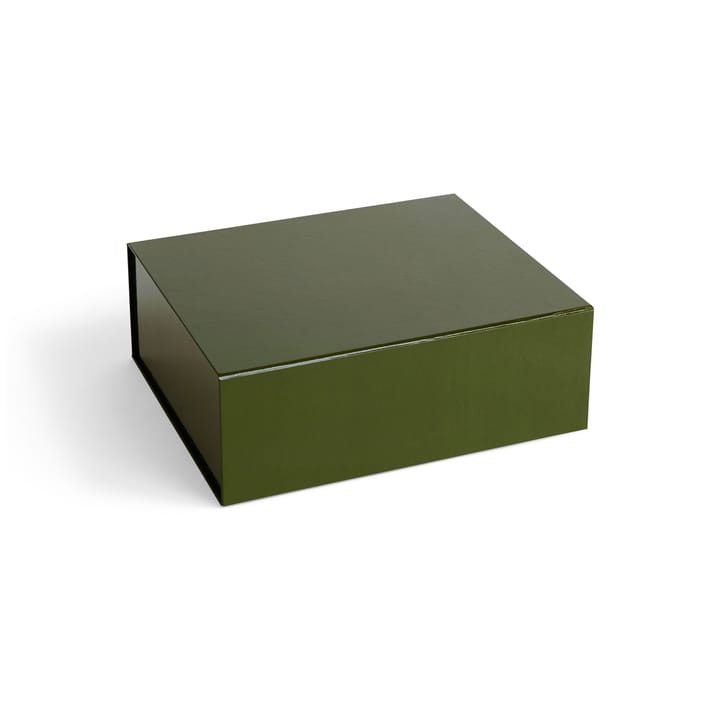 Colour Storage M kannellinen laatikko 29,5x35 cm - Olive - HAY