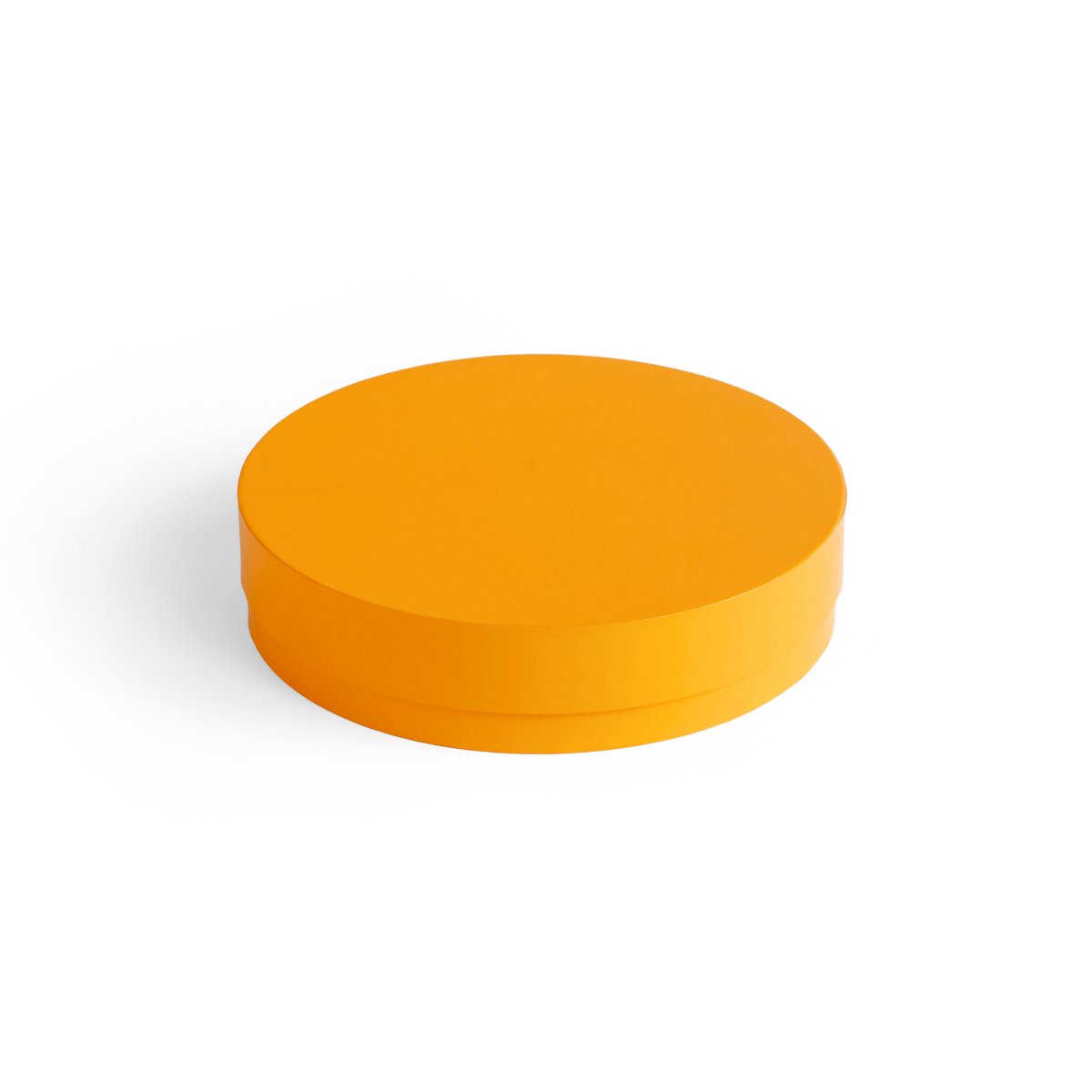 HAY Colour Storage Round kannellinen laatikko Ø 24 cm Egg yolk