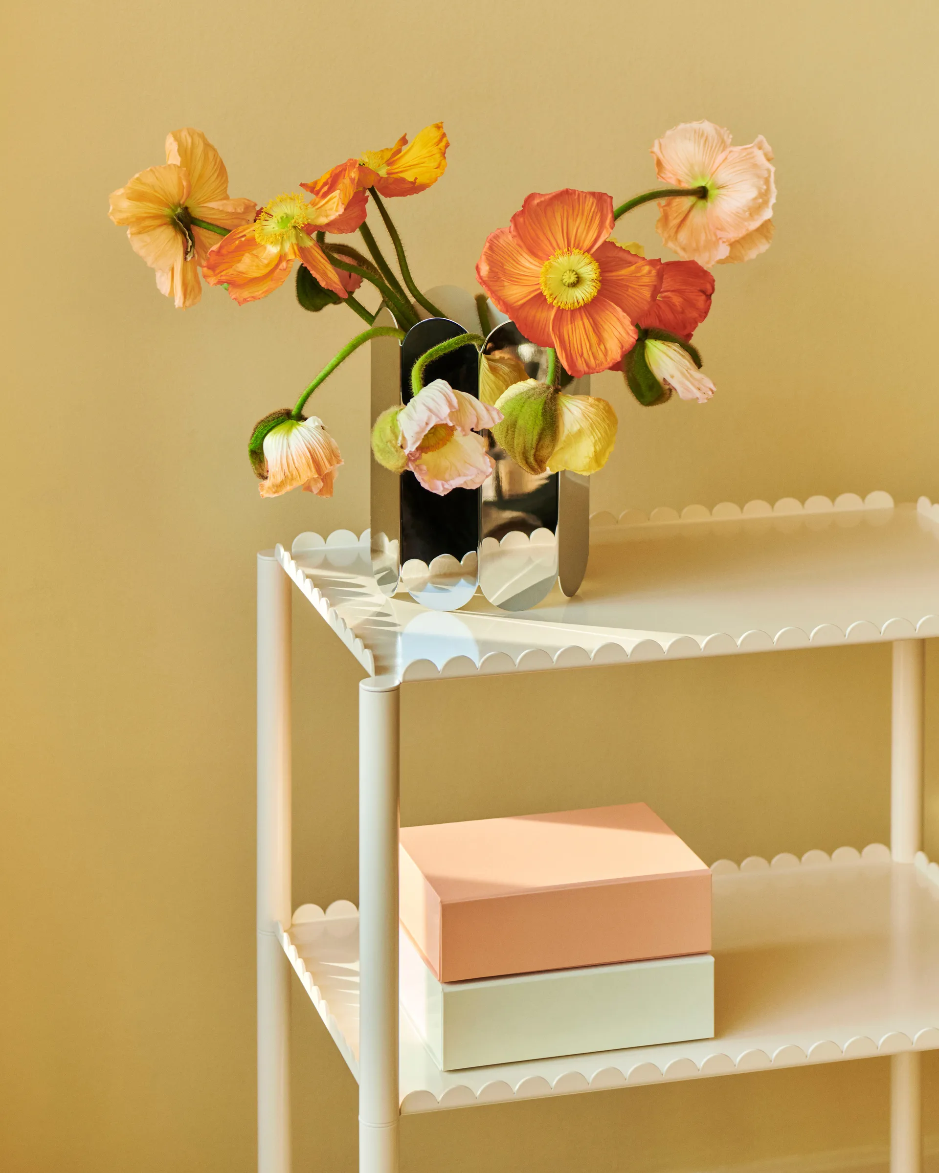 Colour Storage XS laatikko kannella 16,5x22,5 cm, Soft pink HAY