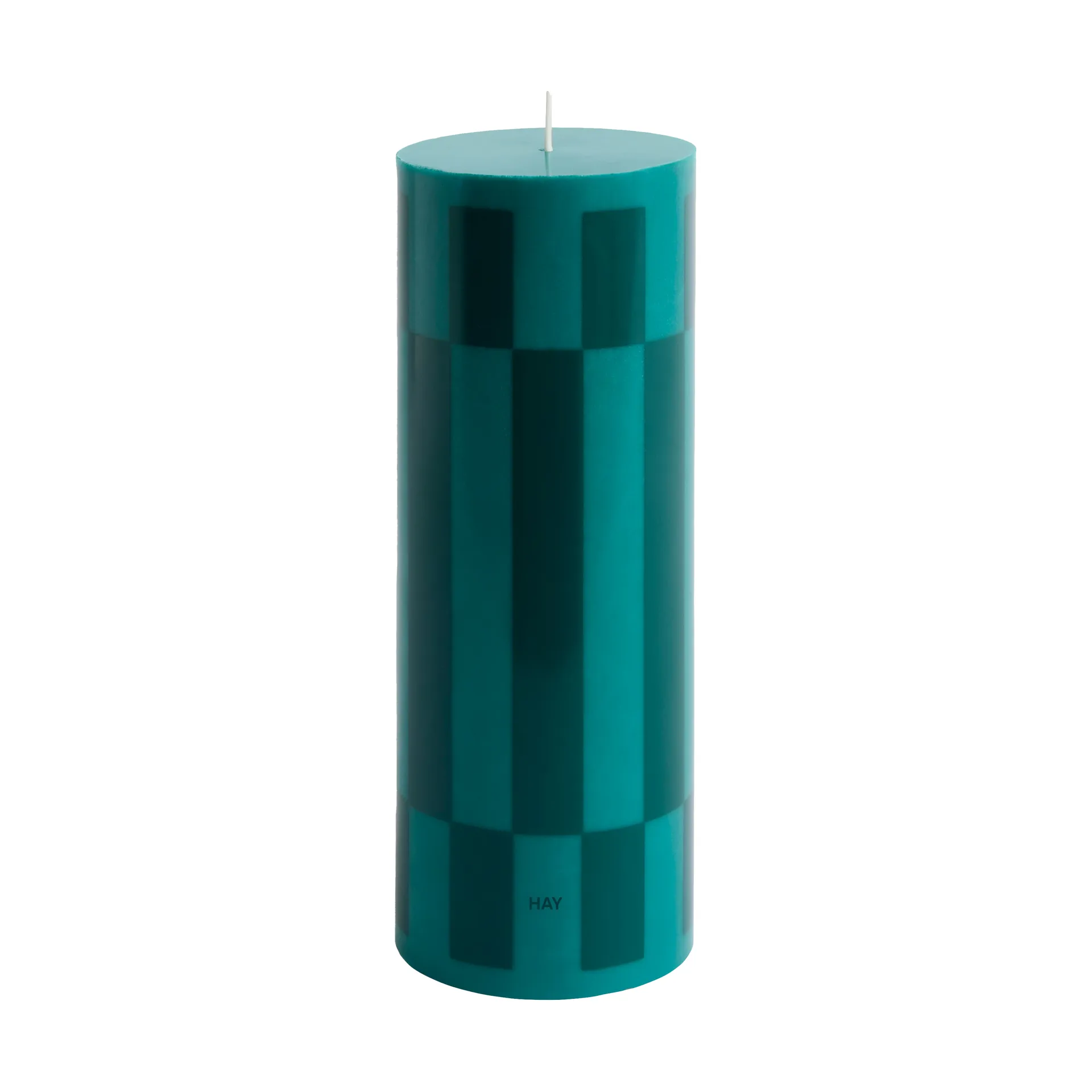 Column Candle pöytäkynttilä large 25 cm, Green-dark green HAY