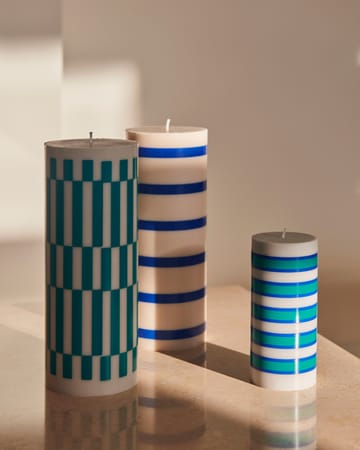 Column Candle -pöytäkynttilä large 25 cm - Light grey-green - HAY