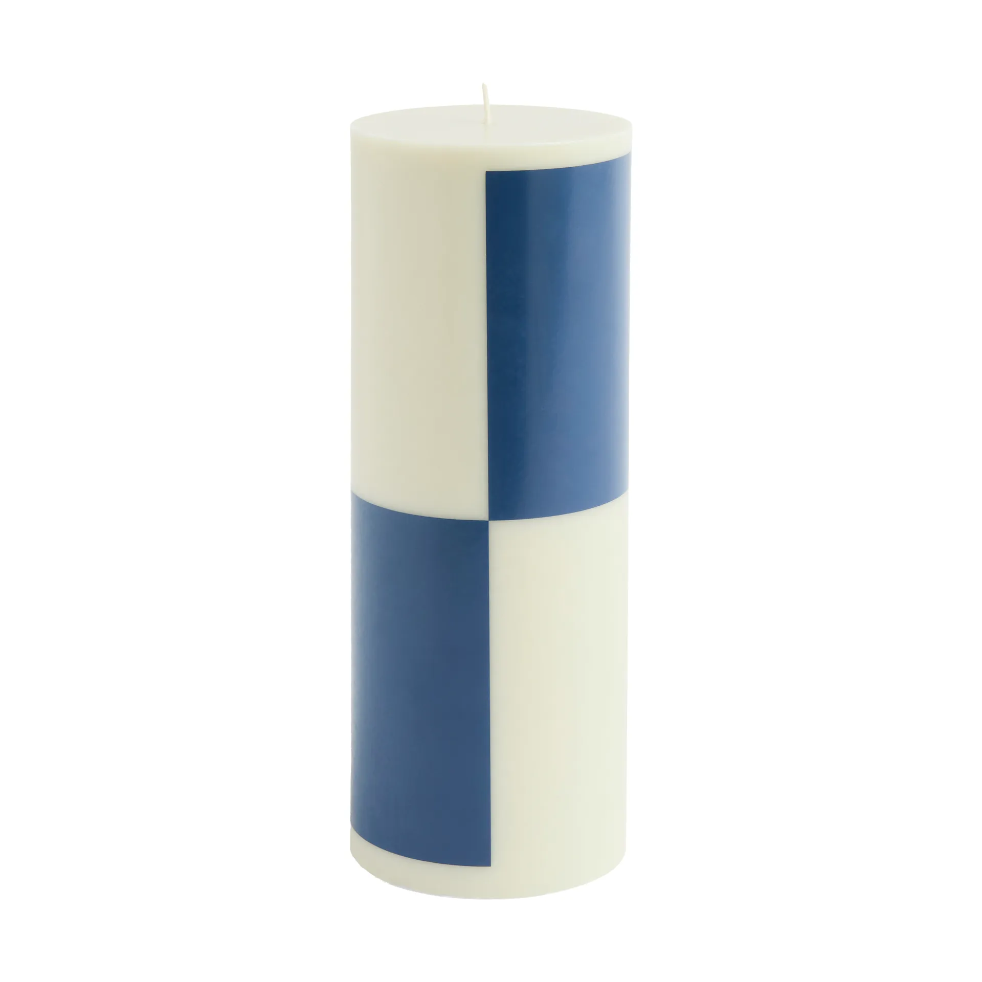 Column Candle pöytäkynttilä large 25 cm, Milky green-dark blue HAY