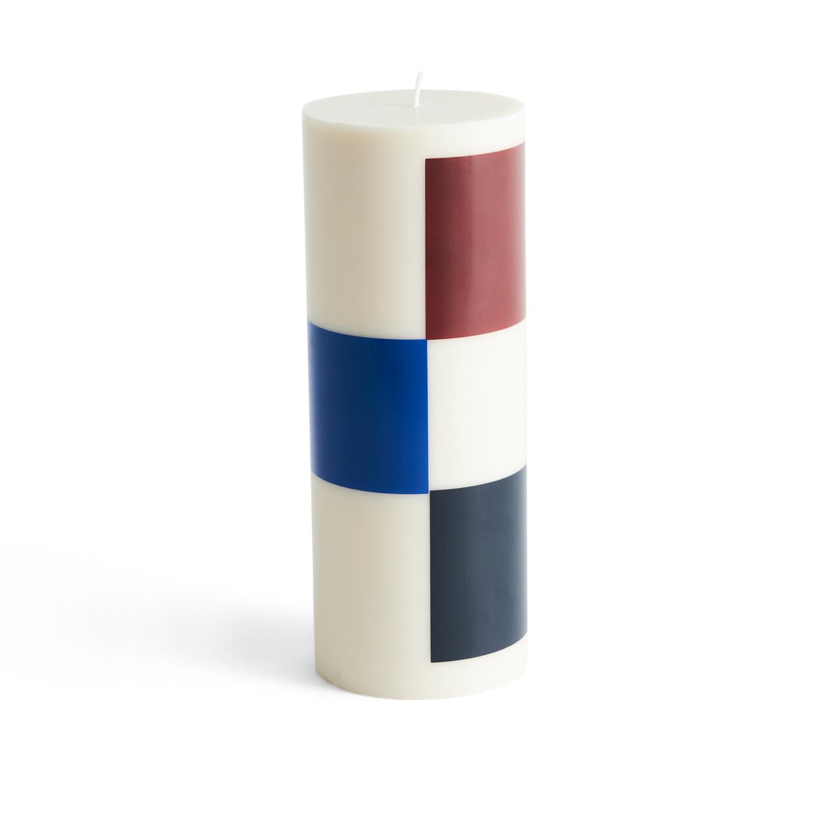 HAY Column Candle -pöytäkynttilä large 25 cm Off white-brown-black-blue