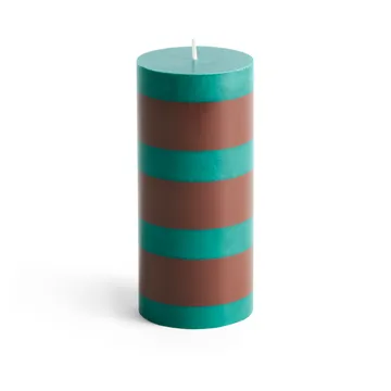Column Candle pöytäkynttilä small 15 cm - Green-brown - HAY