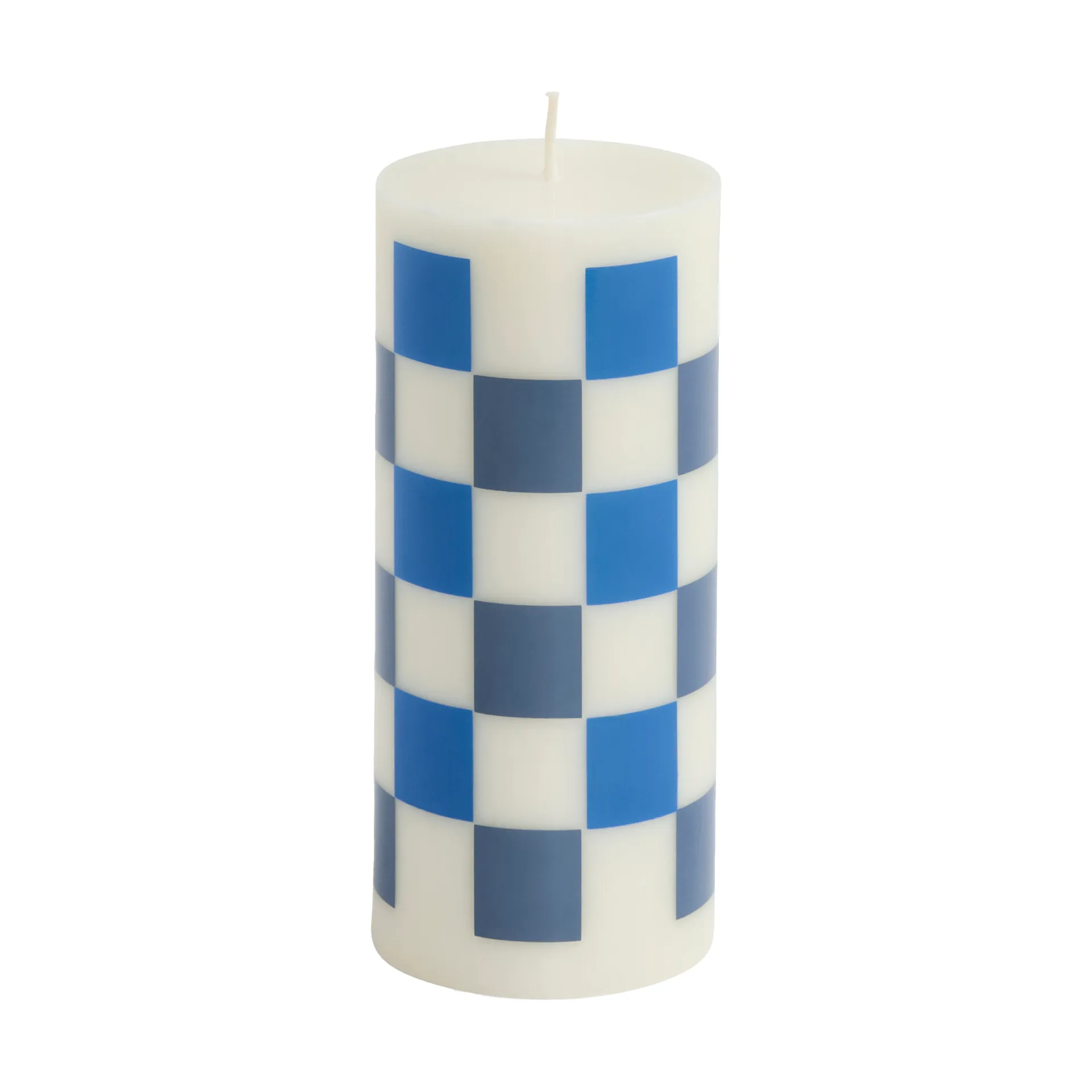 Column Candle pöytäkynttilä small 15 cm, Off white-blues HAY