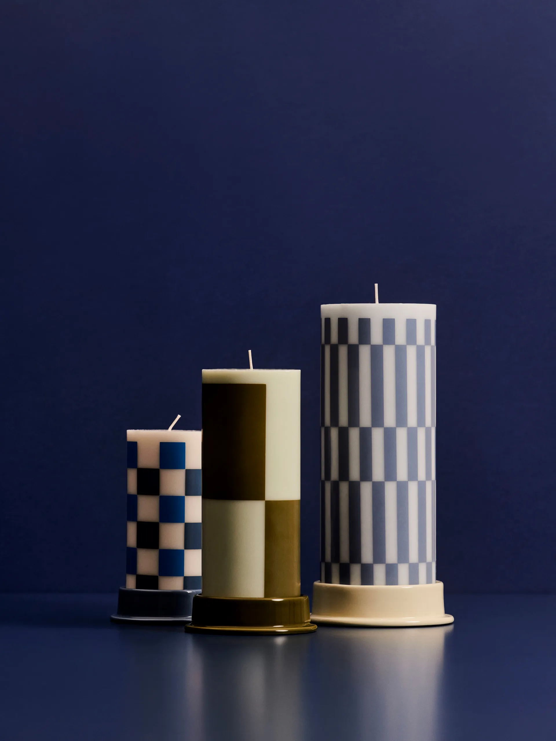 Column Candleholder kynttilälyhty L 12,8 cm, Lime white HAY