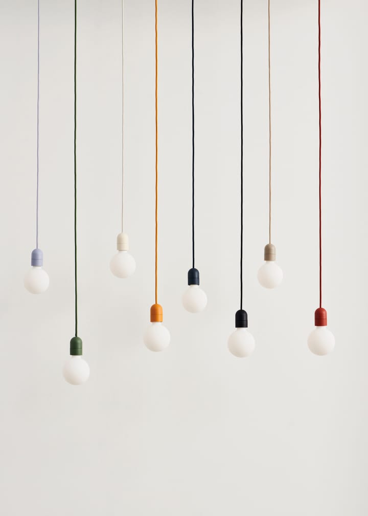 Common Pendant Cord setriippuvalaisin Ø12 cm, Soft black HAY