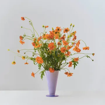 Conical maljakko - Light blue-lavender blue, small - HAY