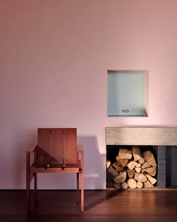Crate Dining Chair käsinojallinen tuoli - Iron red - HAY