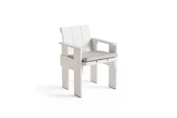 Crate Dining Chair käsinojallinen tuoli - White - HAY