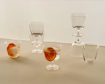 Curve Tumbler juomalasi 2-pakkaus - Kirkas - HAY